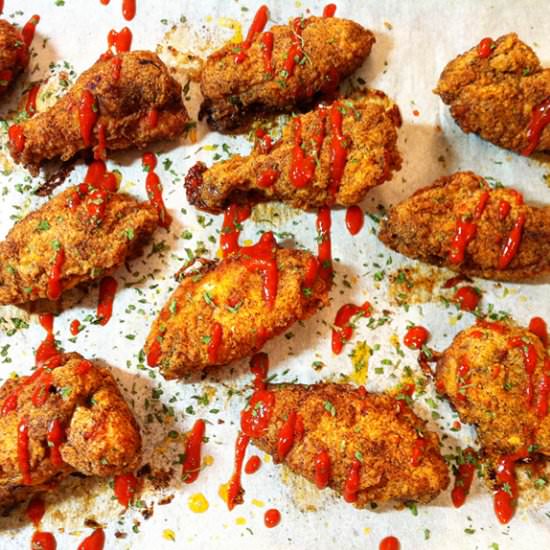 Pan Fried Chicken Wings