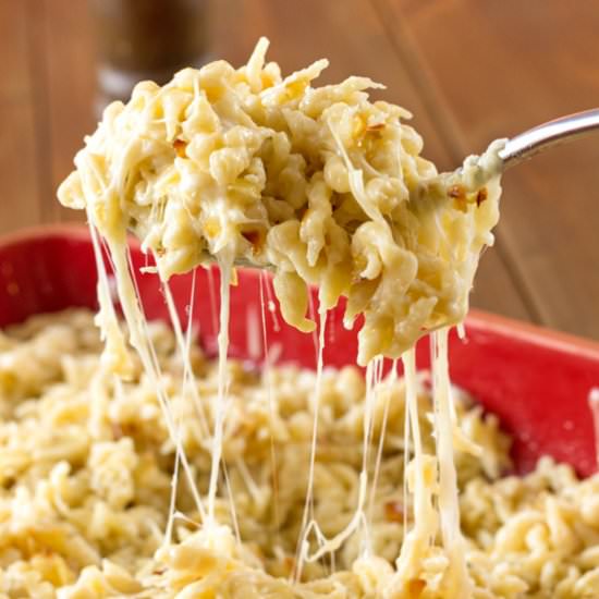 Homemade German Kaese Spaetzle