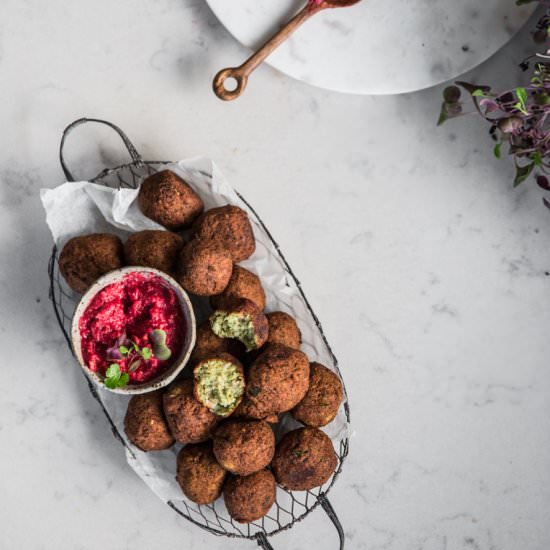Spicy Cauliflower Falafel