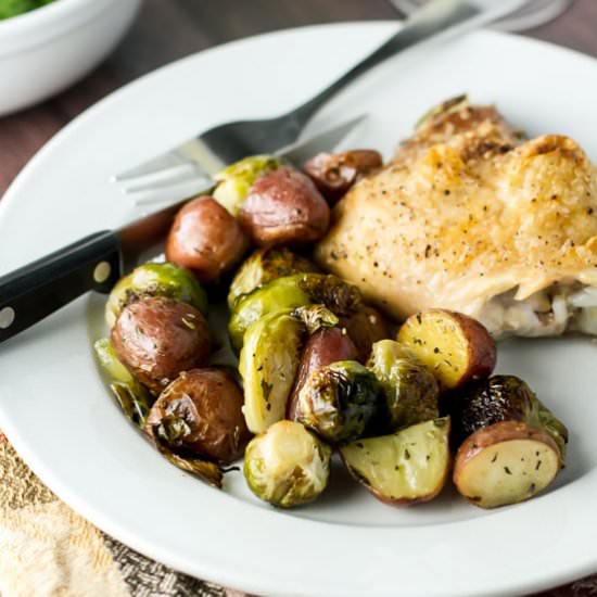 Roasted Chicken and Veggies