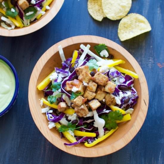 Spicy Winter Slaw with Tofu