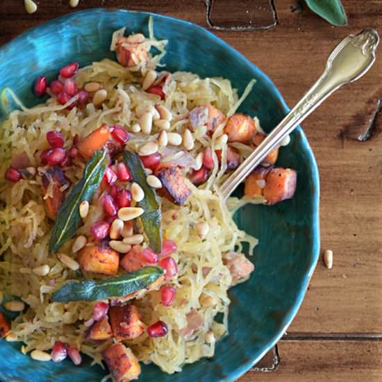 Spaghetti Squash with Prosciutto