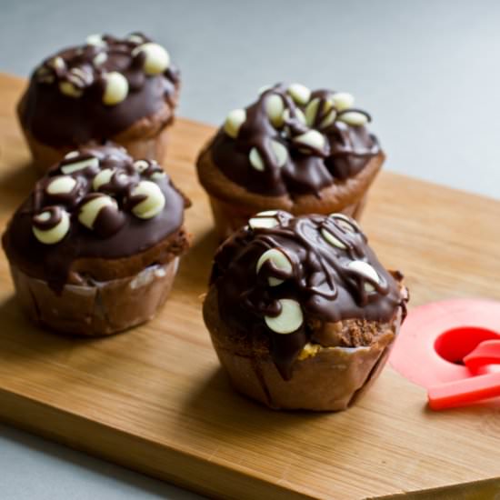 Triple chocolate muffins