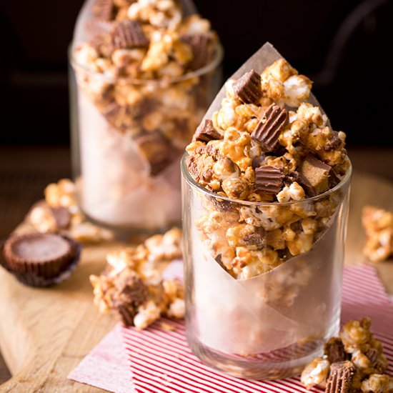 Peanut Butter Cup Popcorn