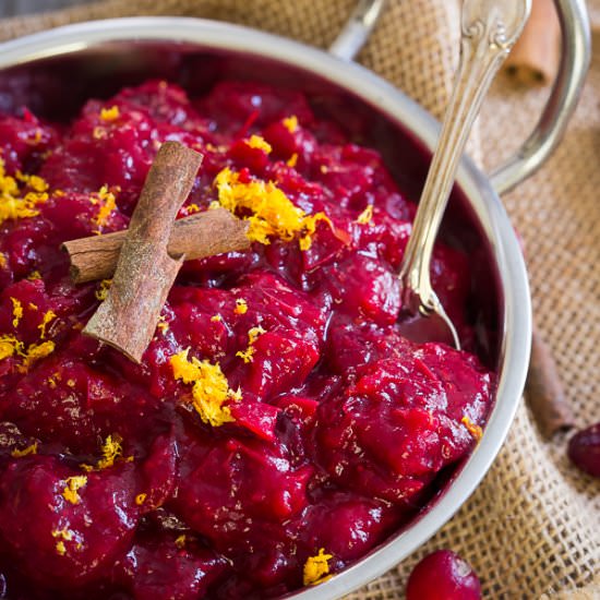 Slow Cooker Cranberry Sauce