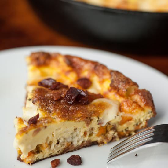 Sweet Potato and Bacon Frittata