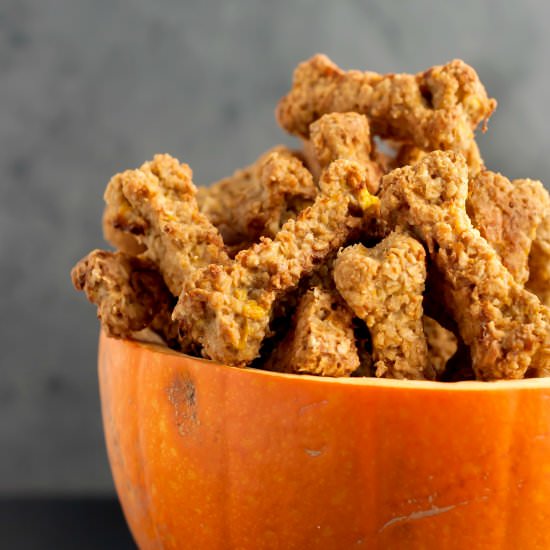 Pumpkin & Peanut Butter Dog Treats