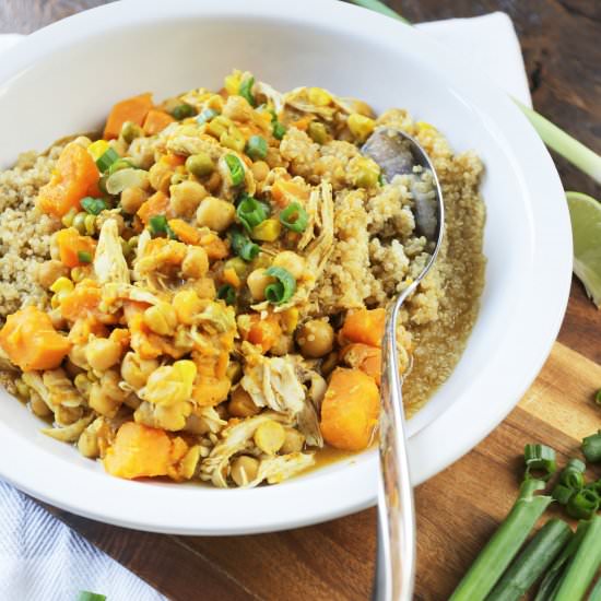 Curried Chicken Crock Pot Stew