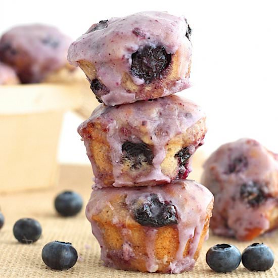 Baked Blueberry Fritter Bites