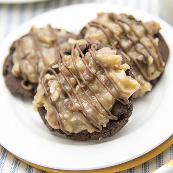 German Chocolate Cake Cookies