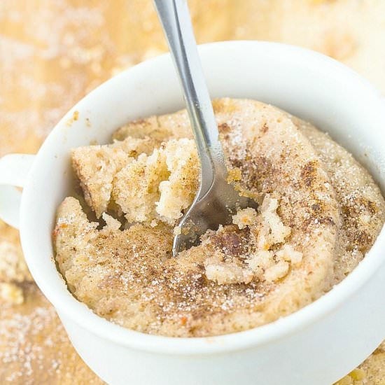 1 Minute Apple Cinnamon Muffin
