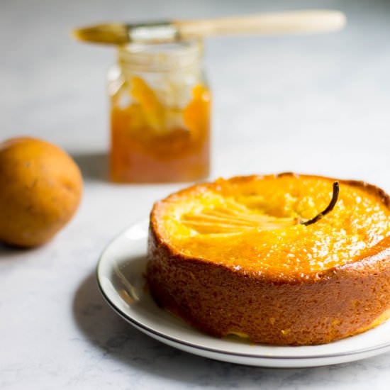 Saffron Pear Cake