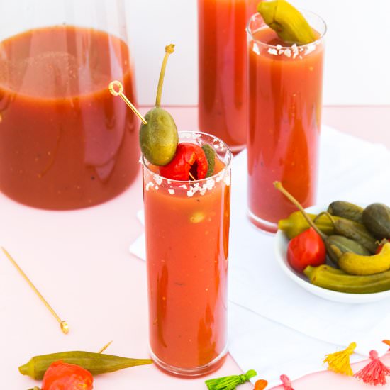Fresh Spicy Bloody Marys
