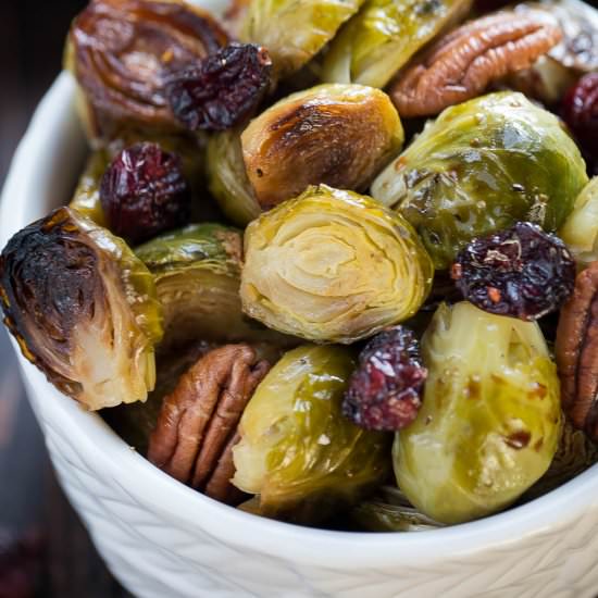 Miso Glazed Brussels Sprouts