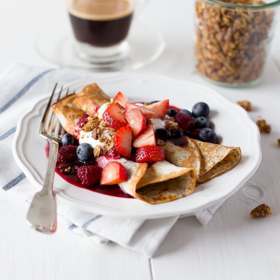 Buttermilk Poppy Seed Crepes