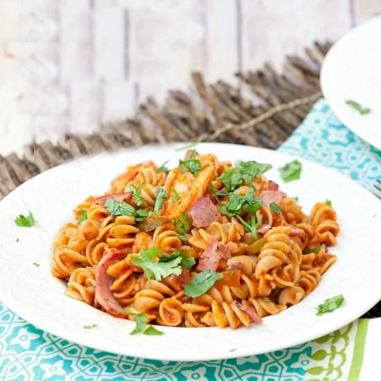 Shrimp & Grits Style Pasta