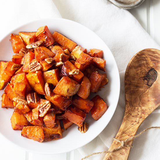 Maple Roasted Sweet Potatoes