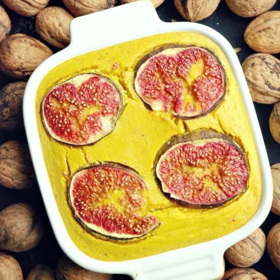 Baked pumpkin mousse