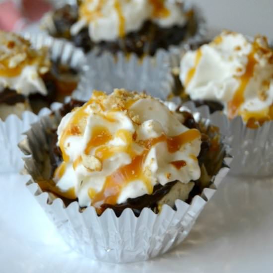 Salted Caramel Frozen Cupcakes