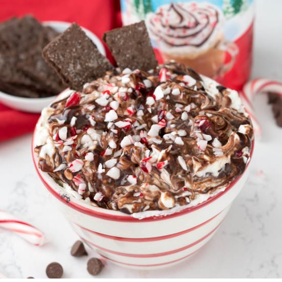 Peppermint Mocha Cheesecake Dip