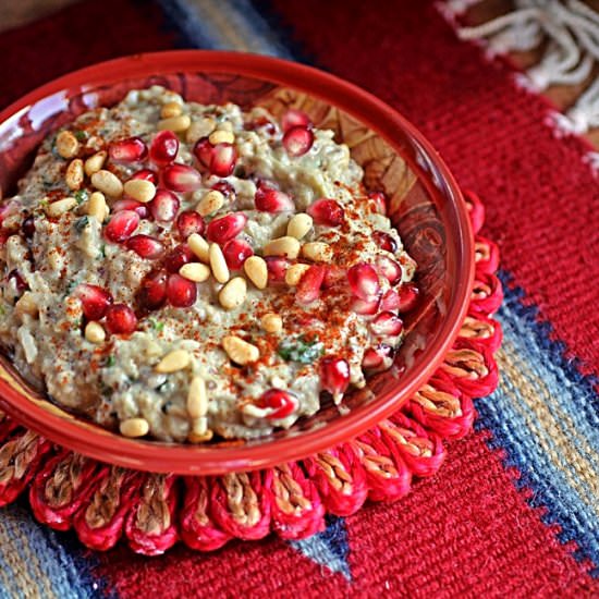 Baba Ganoush with Pommegranates