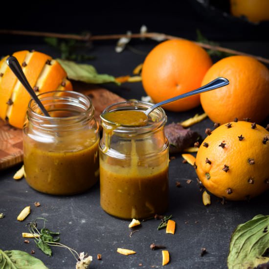 Holiday Spiced Orange Curd