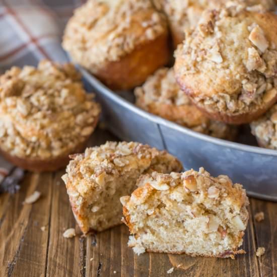 Banana Muffins Almond Oat Streusel
