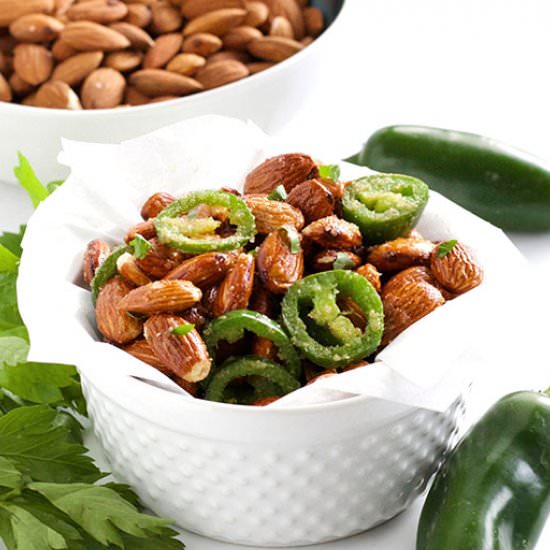Spicy Jalapeno Almonds