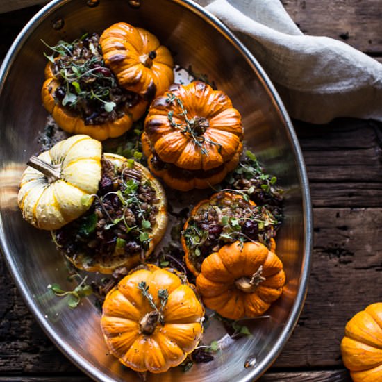 Nutty Wild Rice Pumpkins