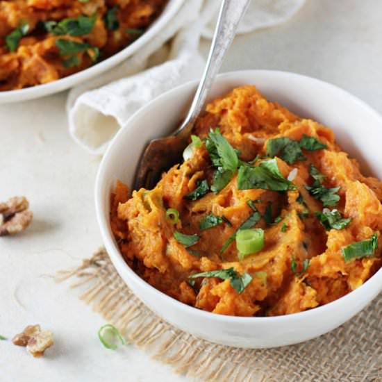 mashed sweet potatoes