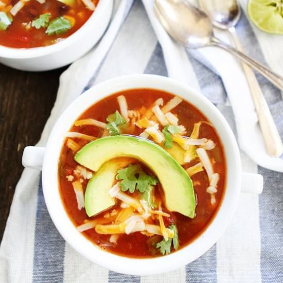 Slow Cooker Enchilada Soup