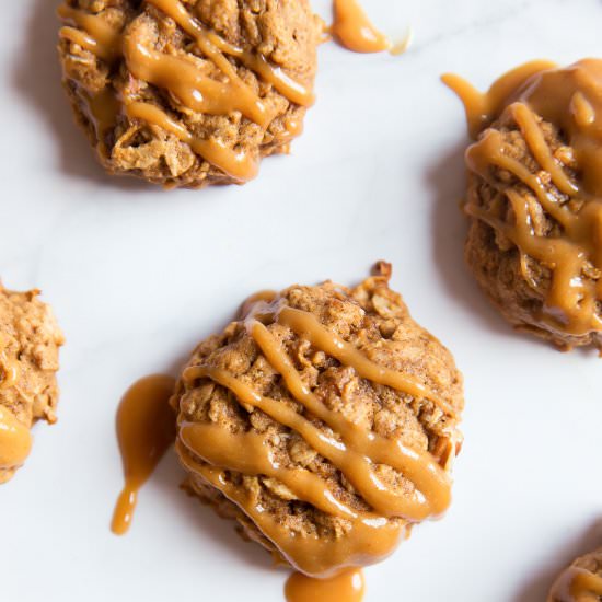 Whole Wheat Apple Oatmeal Cookies