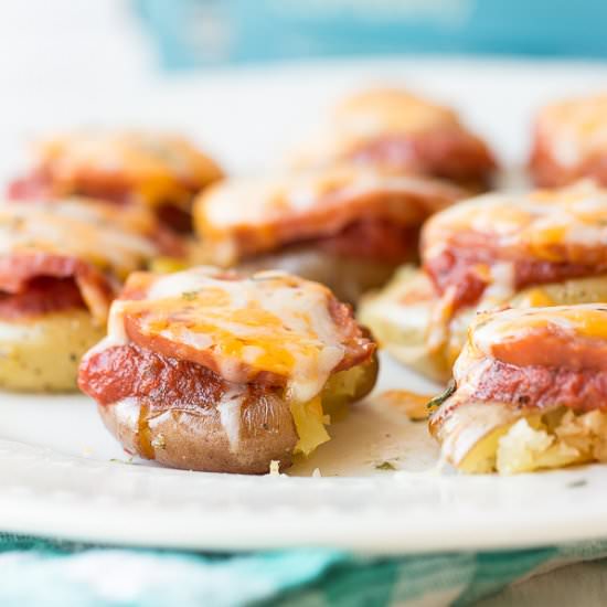 Pizza Smashed Potatoes