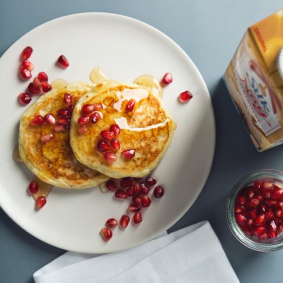 Vegan Eggnog Pancakes