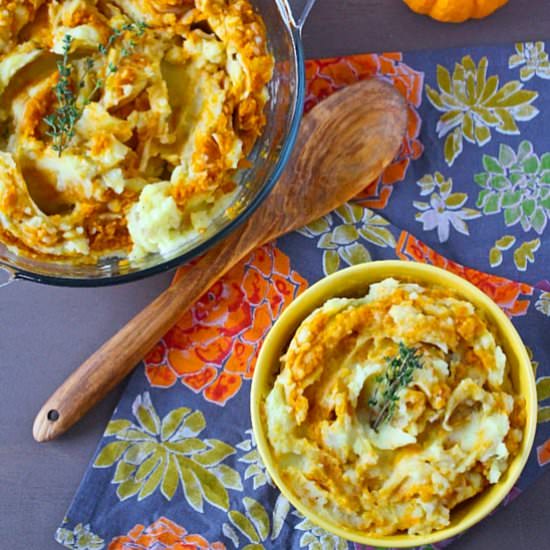 Pumpkin Swirl Mashed Potatoes