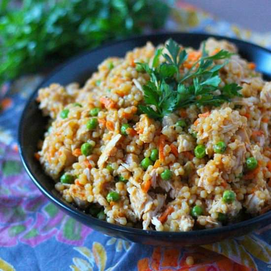 Couscous with Chicken & Peas