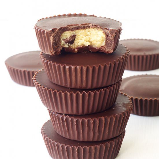 Cookie Dough Chocolate Cups