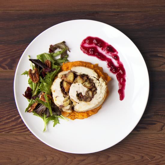 Cranberry Stuffed Turkey Breast
