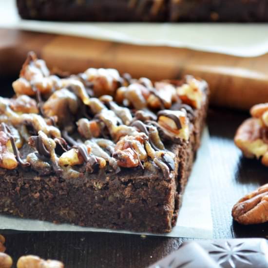 Pumpkin Brownies with Nuts