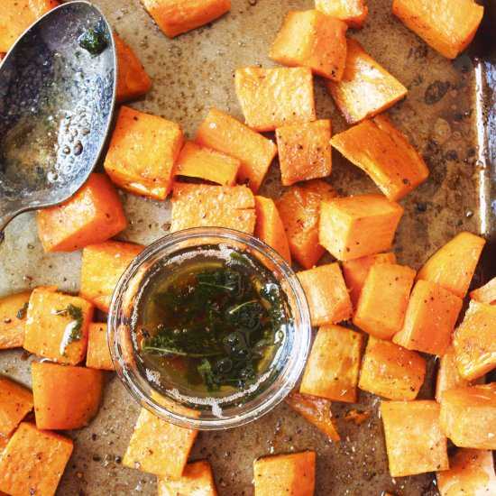 Brown Butter and Sage Sweet Potatoes