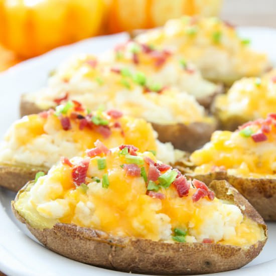 Twice Baked Cauliflower Potatoes