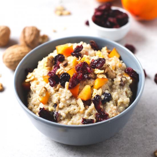 Vegan Breakfast Quinoa Bowl