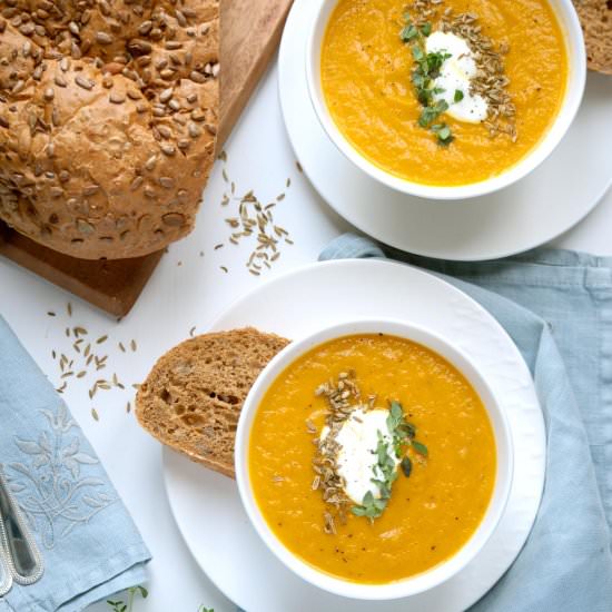 Roasted Carrot & Fennel Soup