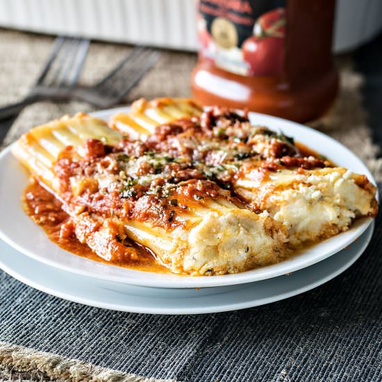 Easy Cheesy Manicotti