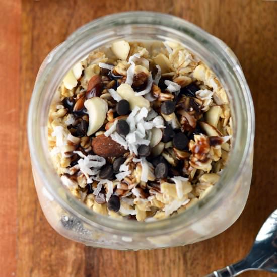 Almond Joy Overnight Oatmeal