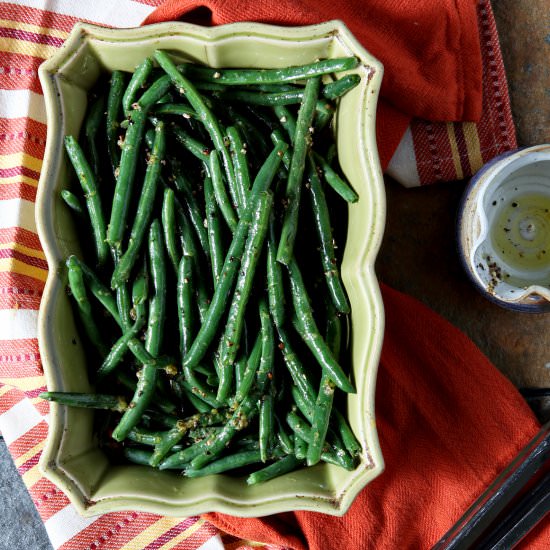 Lemon Pepper Green Beans