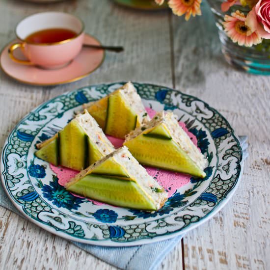 Elegant Crab & Cucumber Sandwiches