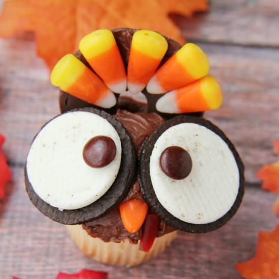 Wide-Eyed Turkey Cupcakes