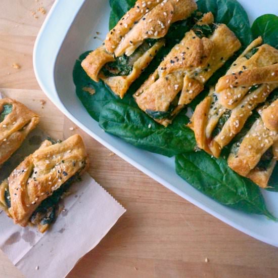 Spinach Crescent Braid