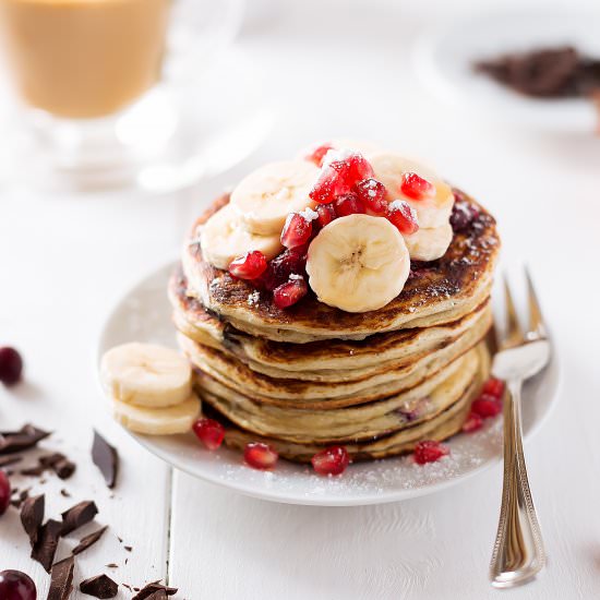 Chocolate Chip Cranberry Pancakes